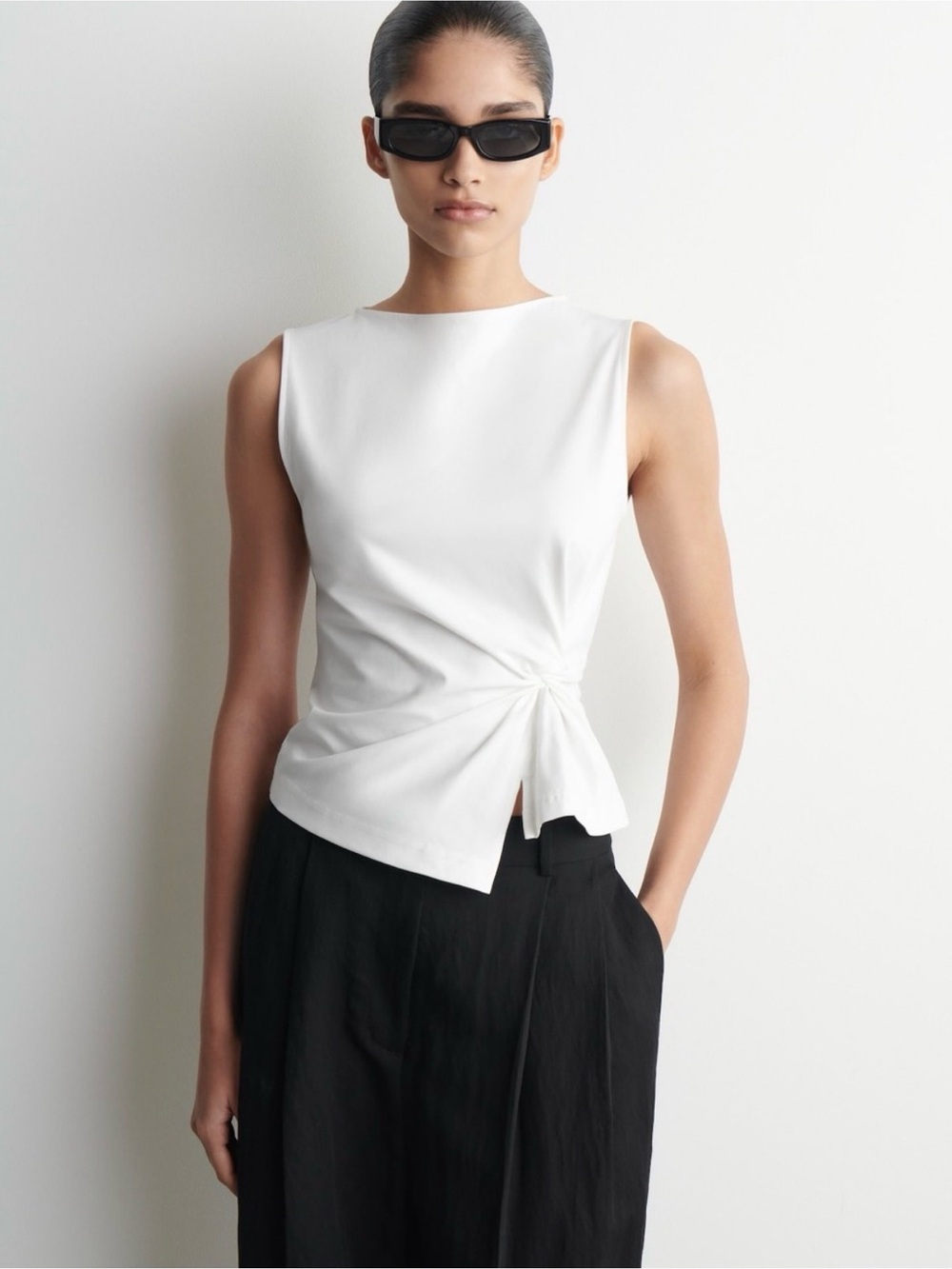 Cos twist waist tank